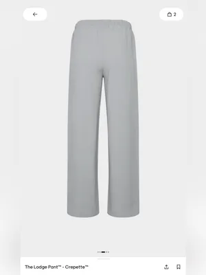 The Lodge Pant (short) ™ — Crepette™ Riverstone Gray thumbnail 2