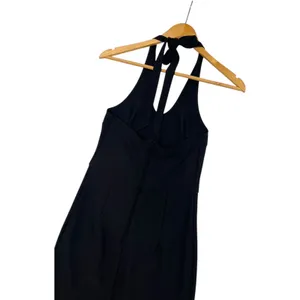 Abercrombie And Fitch Dress Womens Small Black Halter Knit Maxi Evening Formal thumbnail 10