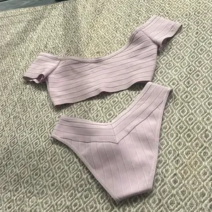 ASOS Swim Purple Bandage Two Piece‎ Swim Set Size 6 thumbnail 7