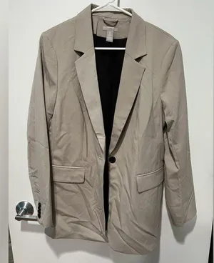 H&M Oversized taupe boyfriend blazer thumbnail 3