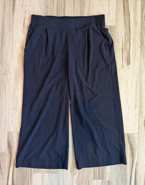 Quince Performance Tech Wide Leg Pants Navy Blue Large thumbnail 1