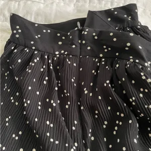 Zara black and white polka dot tiered skirt thumbnail 4
