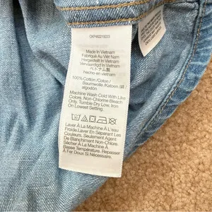Madewell Chambray Denim Darted Button-Up Long Sleeve Shirt XS thumbnail 7