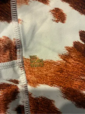 Weworewhat Cow Print womens‎ Leggings — Brown & Cream thumbnail 5