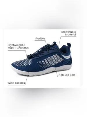 HIKE HF Series II Flow Blue/White Low Top Lace-Up Athletic Sneakers Unisex EU 39 thumbnail 8
