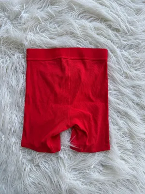 Skims Cotton Rib Boxer Cranberry XXS thumbnail 5