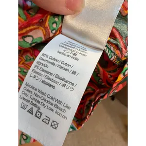J. Crew Factory Women's Size Medium Sleeveless Ruffle Top Dark Green Pink Orange thumbnail 10