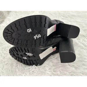 Naturalizer Callie black leather‎ lace-uP heeled bootie boots 10 thumbnail 4