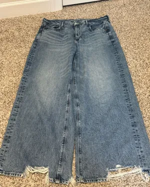 American Eagle Jeans Super High-Rise Baggy Wide-Leg thumbnail 1