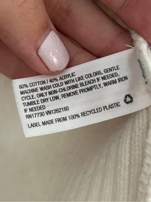 A New Dat Chunky White Cream Button-Front Knit Cardigan Neutral Casual Fall thumbnail 3