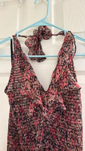 BCBGMAXAZRIA Midi Halter Dress thumbnail 4