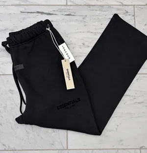 Fear of God Essentials X small new black uncuffed sweatpants thumbnail 1