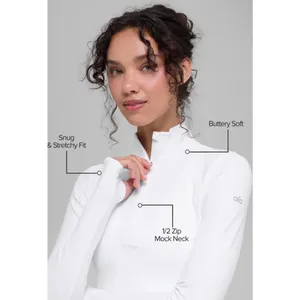 Alo Yoga 1/2 Zip Rapid Pullover - Women's Activewear Jacket thumbnail 3