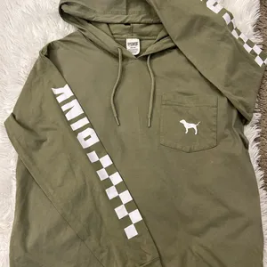 VS PINK Soft Hooded logo long sleeve thumbnail 3