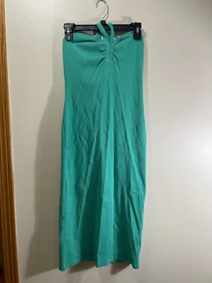 NWT Nine West Green Halter Dress thumbnail 2