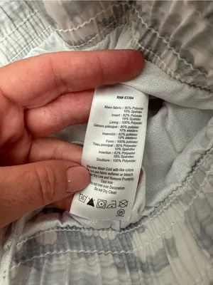 ASICS Athletic Lined Women’s Gray & White Camo Shorts Size L thumbnail 6