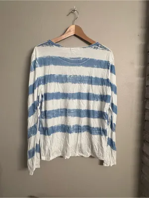 RAG & BONE Washed Stripe Long Sleeve Tee thumbnail 5