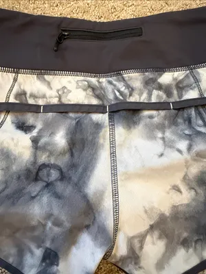 Lululemon Tie-Dye Speed Up 2.5” Performance Running Shorts - Gray/light Gray thumbnail 6