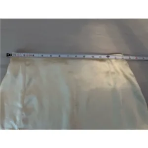 Motel Satin Ivory Mini Skirt Side Slit Y2K Size Small thumbnail 5