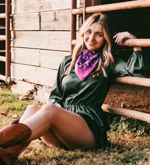 Boutique Fall Romper Green thumbnail 1