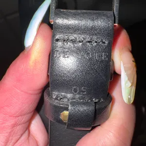 Black genuine leather with unique silver buckle thumbnail 7