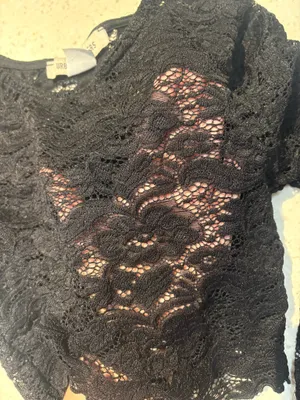 Urban Outfitters Black Lace Top Crop Long Sleeve thumbnail 4