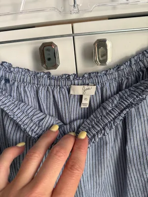 Joie Off-Shoulder Cotton Stripe Blouse thumbnail 3