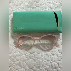NEW Round Reading Glasses Blue Light Blocking Matte Frame Computer Readers Pink thumbnail 11