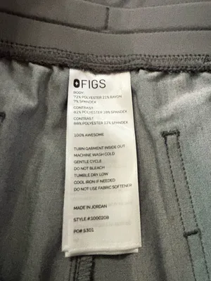 Figs Zamora Jogger Scrub Pant in Graphite size small regular NWOT thumbnail 4