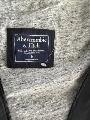 Abercrombie & Fitch Women Medium Black Full Zip Hooded Windbreaker Jacket thumbnail 3