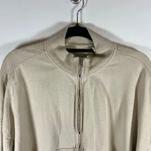 Standard Cloth Womens Tan Full Zip Sweatshirt Mock Neck Cotton Jacket‎ Small thumbnail 2