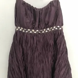 Do & Be Purple Crinkle Studded Marilyn Dress thumbnail 3
