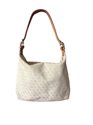 Dooney & Bourke Monogram DB Hobo Shoulder Bag - Neutral thumbnail 2