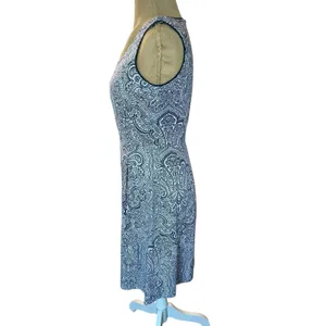 Paisley‎ Print Sleeveless V Neck Dress 90s inspired Girly Romantic Size 0 thumbnail 3