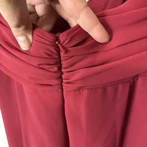 ALFRED SUNG Size 8 Claret Strapless Sweetheart Neckline Formal Cocktail Dress thumbnail 6