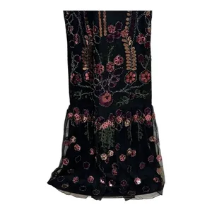 Lulus Era of Opulence Burgundy Sequin Cap Sleeve‎ Maxi Dress large thumbnail 7