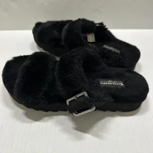 Koolaburra By UGG Shoes Womens Size 7 38 Black‎ Furr-ah Buckle Slide Slippers thumbnail 7