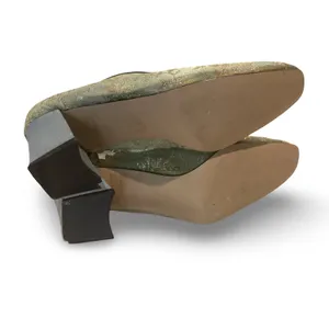 Pierre Dumas Gold Chunky Heels thumbnail 5