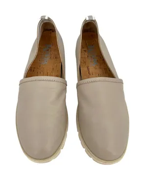 Kork-Ease Lillis Leather Slip-On Loafers Beige 7.5 Comfortable Casual Shoes thumbnail 1