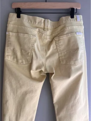 Seven For All Mankind Yellow Jeans Tall 31 thumbnail 5