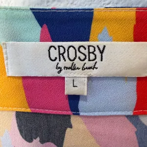 Crosby by Mollie Burch Colorful Art Teacher Core Babydoll Blouse Size Large thumbnail 5