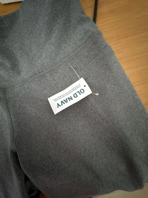 Old Navy Powersoft High-Rise Leggings, Gray Heather, Medium thumbnail 3