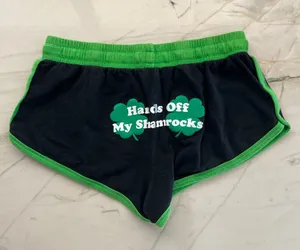 Black Green Running Shorts Size M thumbnail 1