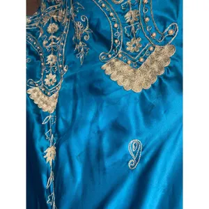 Soft Surroundings peacock teal Indian embroidered vintage medium (b57) thumbnail 14