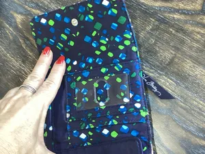 Vera Bradley Quilted Wallet in Ink Blue Medallion Print thumbnail 4