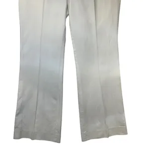 Gap Hip Slung Fit Trousers Off-white‎ Cotton Linen Wide Leg Pants 8 Regular thumbnail 5
