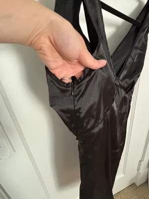 Black Satin Dress thumbnail 3