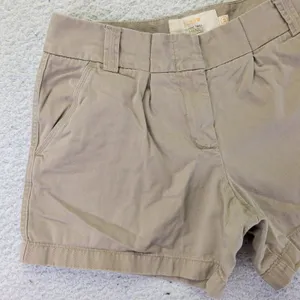 J.Crew Classic Twill Chino City Fit Shorts Khaki Tan Cotton Womens Size 12‎ thumbnail 4