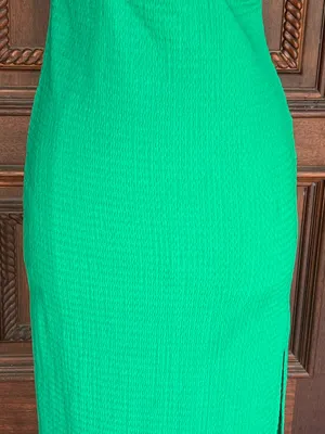 Green Cutout Maxi Dress with Spaghetti Straps thumbnail 5