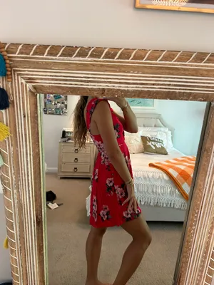 Target Floral Red Dress thumbnail 5